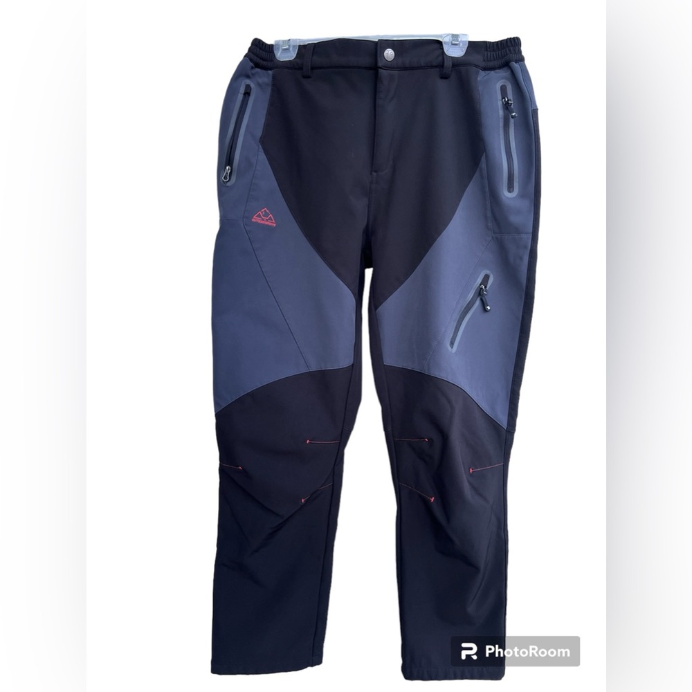 Outdoor Sports Travel Polyester Spandex Pants Men XL Waterproof Cargo